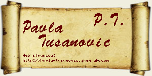 Pavla Tušanović vizit kartica